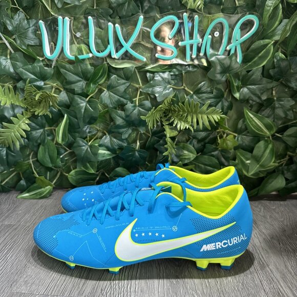 Rare Nike Men Mercurial Victory VI NJR FG 921509-400 Blue Soccer Cleats Size 11 main image 9